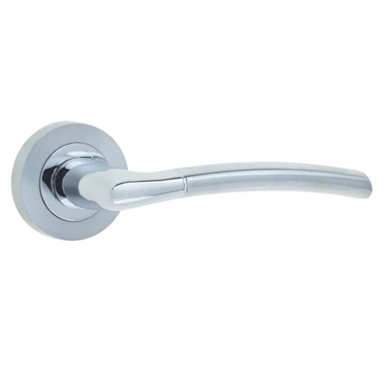Lockwood Symphony 41 Lever On Ext Round Rose Half Set RH Satin Chrome 1220/41RSC - primehardware