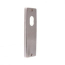 Lockwood 1900 Square End Plate with Cylinder Hole Chrome Plate 1900CP - primehardware