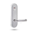 Lockwood 2814 Round End Plate With Privacy Indicator Emergency Turn & 70 Lever Dual Plated Double Satin Chrome 2814/70DSC - primehardware