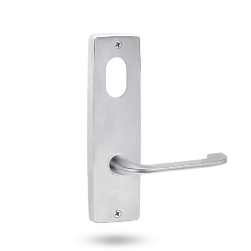 Lockwood 1901 Square End Plate With Cylinder & 115 Lever Satin Chrome 1901/115SC