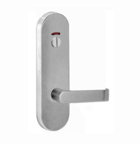 Lockwood 2814 Round End Plate With Privacy Indicator Emergency Turn & 74 Lever Polyester Powdercoat 2814/74PC - primehardware