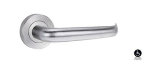 Lockwood Symphony 59 Lever On Square Rose Ext Half Set Satin Chrome 1420/59SC - primehardware