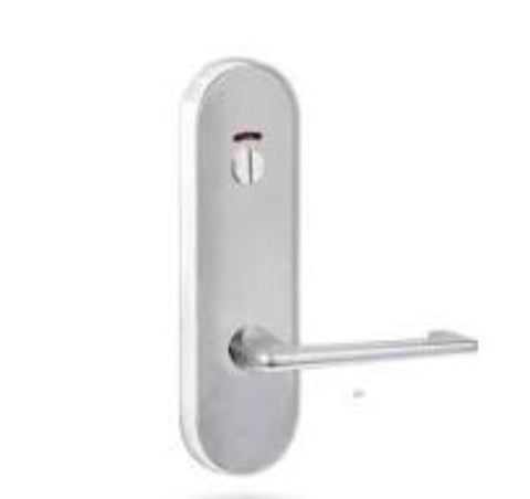 Lockwood 2814 Round End Plate With Privacy Indicator Emergency Turn & 76 Lever Polyester Powdercoat 2814/76PC - primehardware