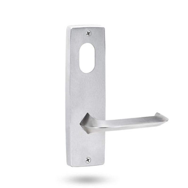Lockwood 1901 Square End Plate With Cylinder & 116 Lever Satin Chrome 1901/116SC - primehardware