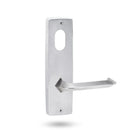 Lockwood 1901 Square End Plate With Cylinder & 116 Lever Satin Chrome 1901/116SC - primehardware