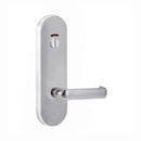 Lockwood 2814 Round End Plate With Privacy Indicator Emergency Turn & 77 Lever Satin Chrome 2814/77SC - primehardware