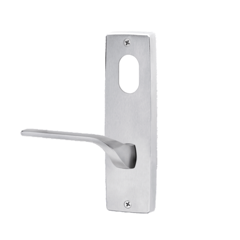 Lockwood 1901 Square End Plate With Cylinder & 122 RH Lever Satin Chrome 1901/122RSC - primehardware