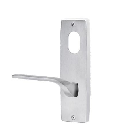 Lockwood 1901 Square End Plate With Cylinder & 122 RH Lever Satin Chrome 1901/122RSC - primehardware