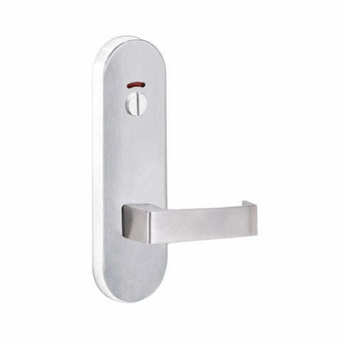 Lockwood 2814 Round End Plate With Privacy Indicator Emergency Turn & 90 Lever Chrome Plate 2814/90CP - primehardware
