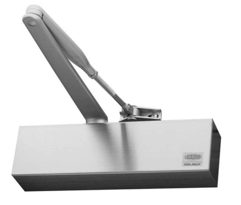 Lockwood 7714 DA Size 1 - 4 P/A DC Formed Cover Closer Adjustable Backcheck – Satin Stainless 7714DASSSSteel - primehardware