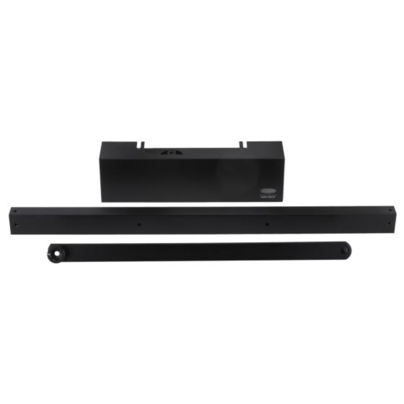 Lockwood 7726 Series Size 2-6 Slide Rail Door Closer Backcheck Delayed Action Black  7726SRDABLK
