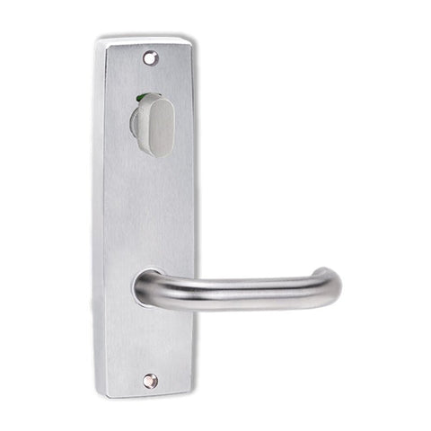 Lockwood 2815 Round End Plate With Privacy Indicator Turn Satin Chrome 2815SC - primehardware