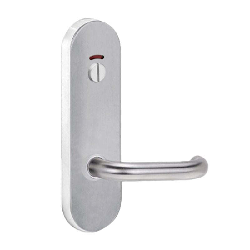 Lockwood 2816 Round End Plate With Privacy Indicator Turn & 70 Lever Satin Chrome 2816/70SC - primehardware