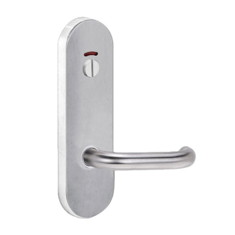 Lockwood 2816 Round End Plate With Privacy Indicator Turn & 70 Lever Satin Chrome 2816/70SC - primehardware
