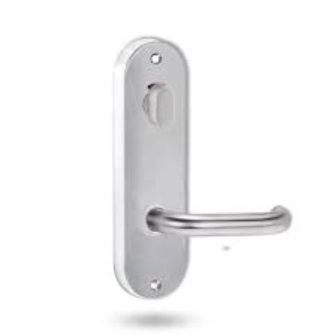 Lockwood 2816 Round End Plate With Privacy Indicator Turn & 70 Lever Dual Plated Satin Chrome 2816/70DSC - primehardware