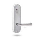 Lockwood 2816 Round End Plate With Privacy Indicator Turn & 70 Lever Dual Plated Satin Chrome 2816/70DSC - primehardware