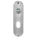 Lockwood 2819 Round End Plate with Privacy Indicator Emergency Turn & Low Cylinder Satin Chrome 2819SC - primehardware