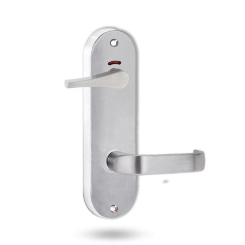 Lockwood 2941 Round End Plate Privacy Indicator Disabled Turn & 74 Lever Satin Chrome 2941/74SC - primehardware