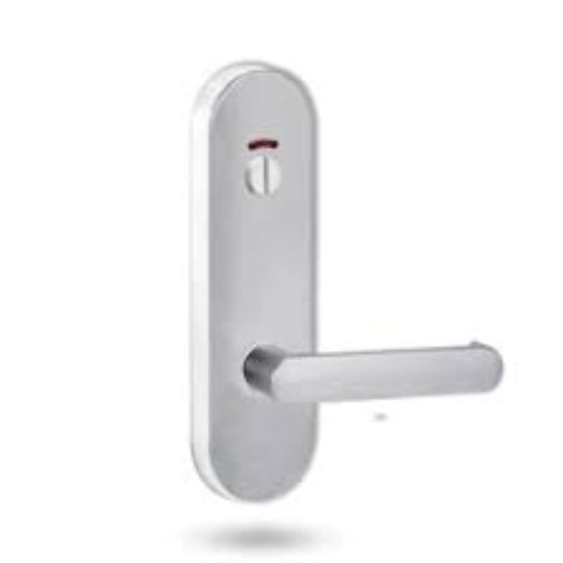 Lockwood 2816 Round End Plate With Privacy Indicator Turn & 70 Lever Satin Chrome 2816/70SC - primehardware