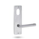 Lockwood 1901 Square End Plate With Cylinder & 155 Lever Polyester Powdercoat 1901/155PC - primehardware