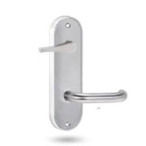 Lockwood 2820 Round End Plate With Cylinder Hole & LED & 70 Lever Dual Satin Chrome Plate 2820/70DSC - primehardware