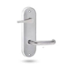 Lockwood 2820 Round End Plate With Cylinder Hole & LED & 70 Lever Dual Satin Chrome Plate 2820/70DSC - primehardware