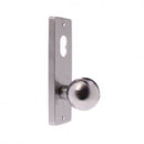 Lockwood 1901 Square End Plate With Cylinder & 20 Knob Polished Brass 1901/20PB - primehardware