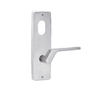 Lockwood 1901 Square End Plate With Cylinder & 41 Lever Left - Hand Satin Chrome 1901/41LSC - primehardware