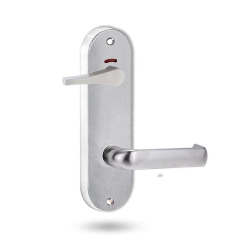 Lockwood 2941 Round End Plate Privacy Indicator Disabled Turn & 77 Lever Satin Chrome 2941/77SC - primehardware