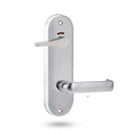 Lockwood 2941 Round End Plate Privacy Indicator Disabled Turn & 77 Lever Satin Chrome 2941/77SC - primehardware