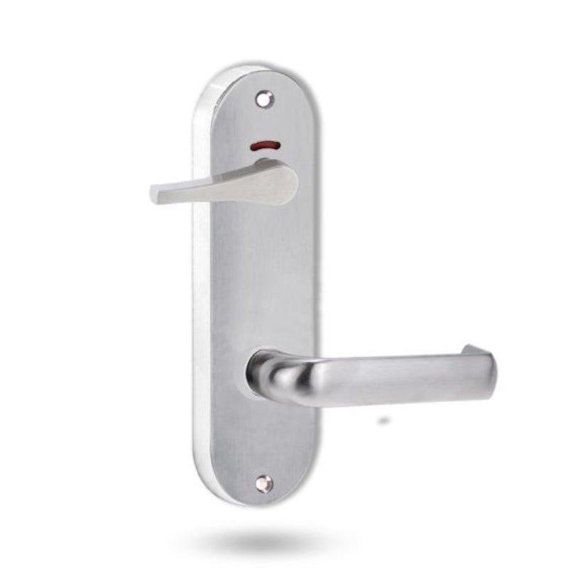 Lockwood 2941 Round End Plate Privacy Indicator Disabled Turn & 77 Lever Satin Chrome 2941/77SC - primehardware