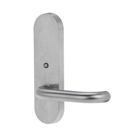 Lockwood 2822 Round End Plate With LED & 70 Lever Satin Chrome 2822/70SC - primehardware