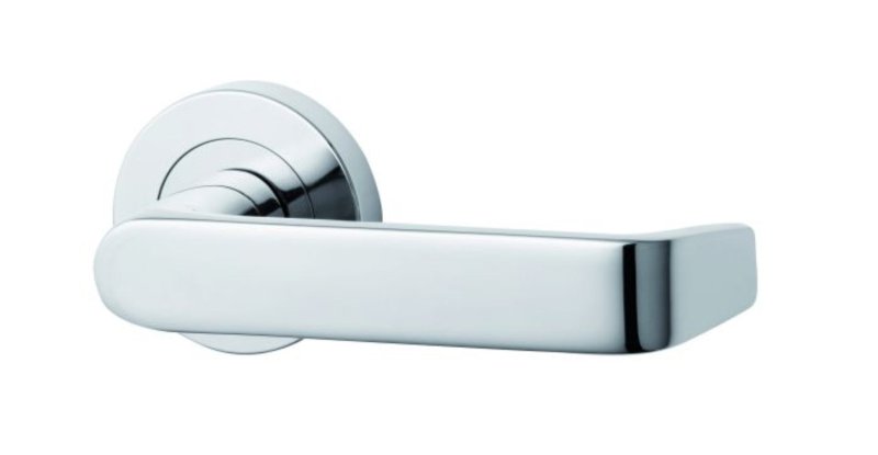 Lockwood Symphony 59 Lever On Ext Round Rose Fixed Half Set Satin Chrome  1224/59SC