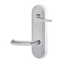 Lockwood 2841 Round End Plate Privacy Indicator Disabled Turn & 70 Lever Synergy Satin Chrome 2841/70SC - primehardware