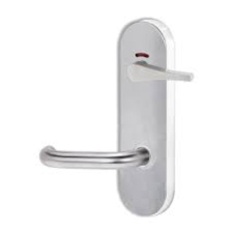 Lockwood 2841 Round End Plate Privacy Indicator Disabled Turn & 70 Lever Synergy Satin Chrome 2841/70SC - primehardware