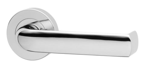 Lockwood Symphony 77 Lever On Internal Round Rose Half Set Satin Chrome 1221/77SC - primehardware