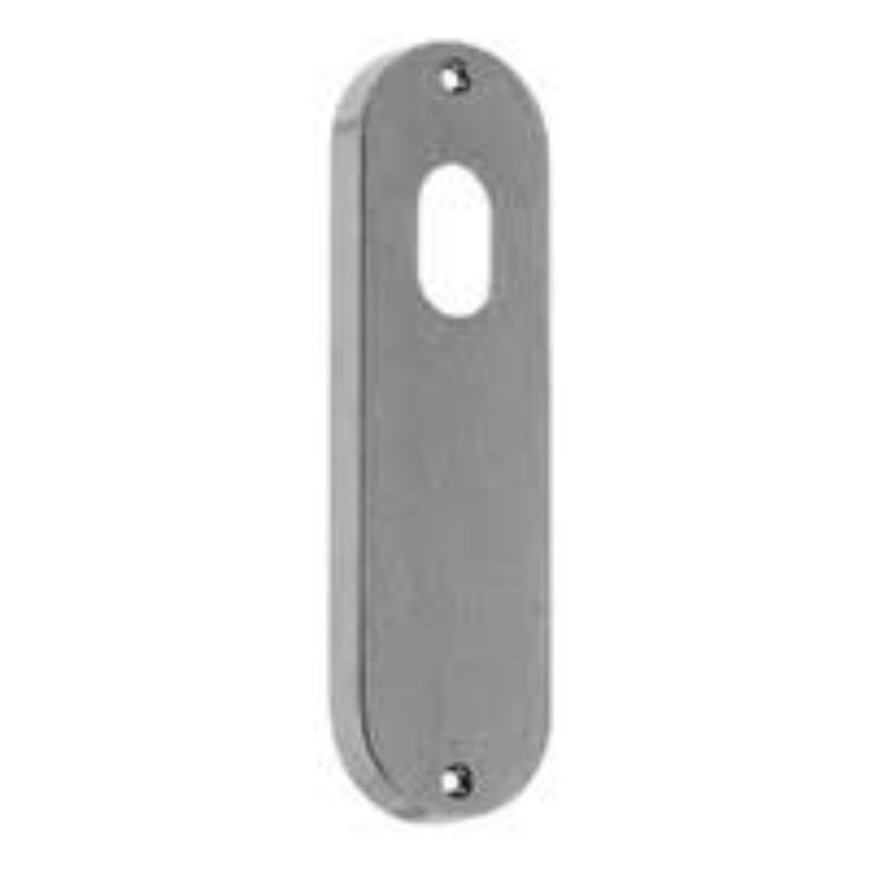 Lockwood 2900 Round End Plate With Cylinder Hole Chrome Plate 2900CP - primehardware