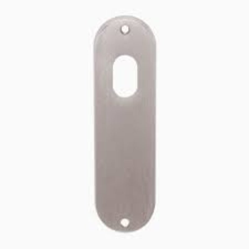 Lockwood 2900 Round End Plate With Cylinder Hole Satin Brass 2900PC - primehardware