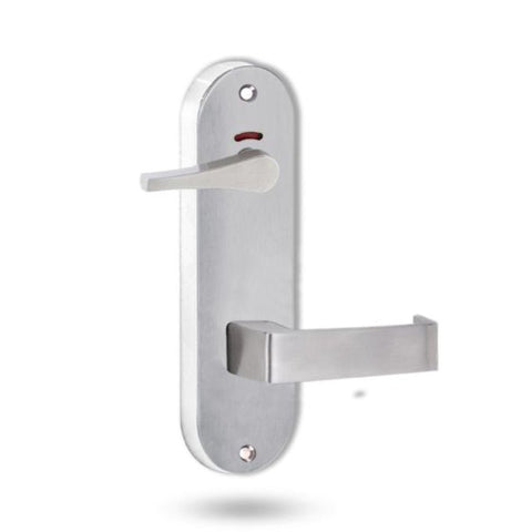 Lockwood 2941 Round End Plate Privacy Indicator Disabled Turn & 90 Lever Satin Chrome 2941/90SC - primehardware