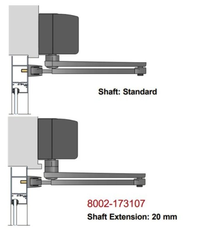 Lockwood 8002 Series Shaft Extensions 20mm No Finish 8002 - 173107 - primehardware