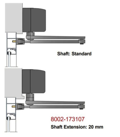 Lockwood 8002 Series Shaft Extensions 20mm No Finish 8002 - 173107 - primehardware