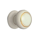 Superior Brass Porcelain Knob Wh / Gr Per 2 50mm - primehardware