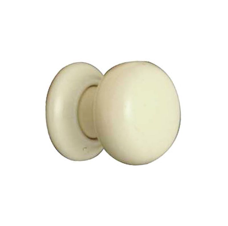 Superior Brass Porcelain Knob Ivory Per 2 50mm