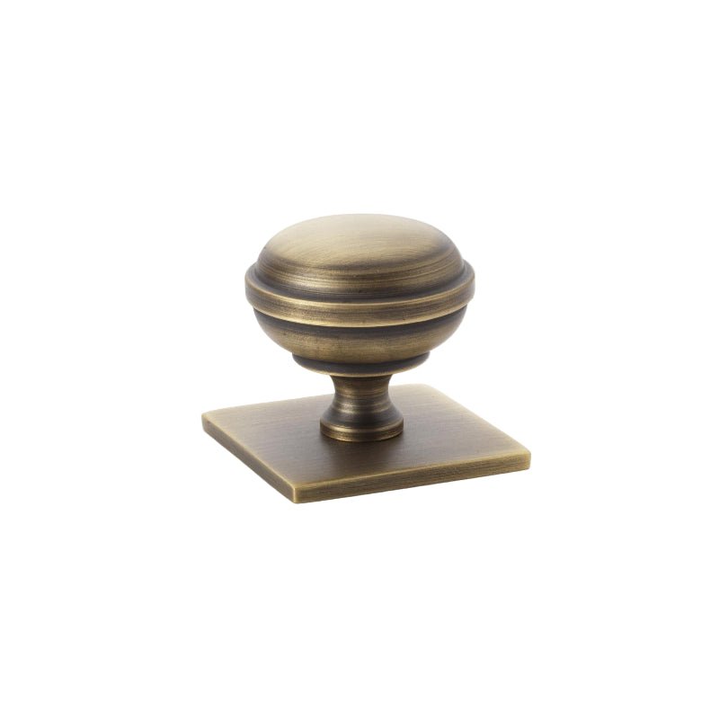 Castella Hastings Cabinet Knob on Backplate 34mm