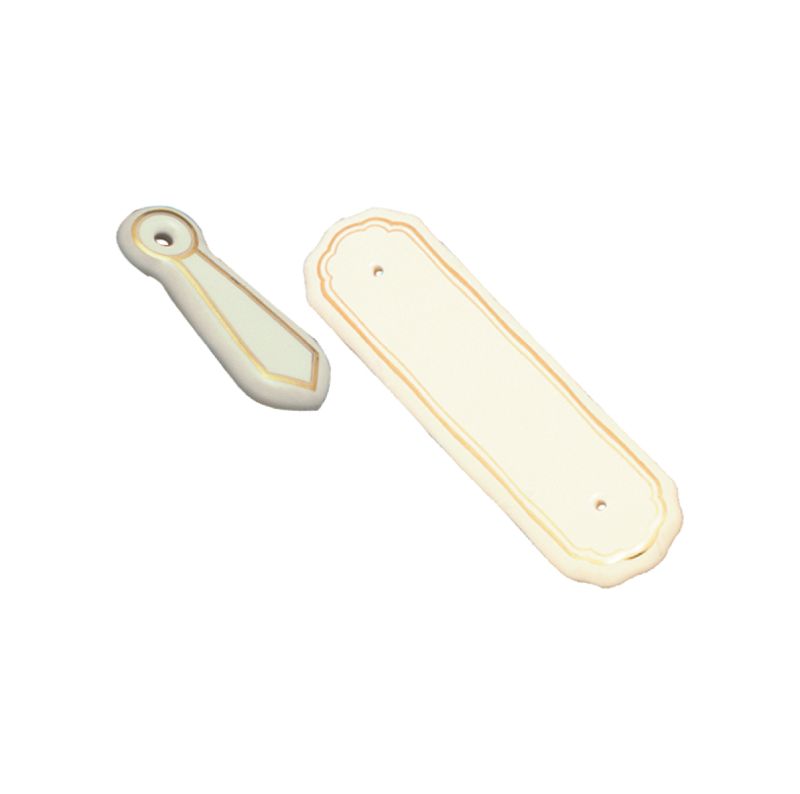Superior Brass Porcelain Escuch.Wh/Gr Per 4