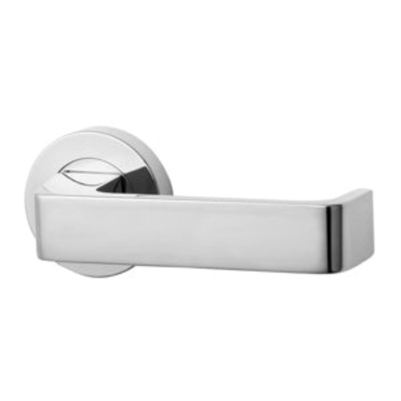 Lockwood Symphony 97 Lever On Internal Round Rose Fixed Half Set Chrome Plate 1225/97CP - primehardware