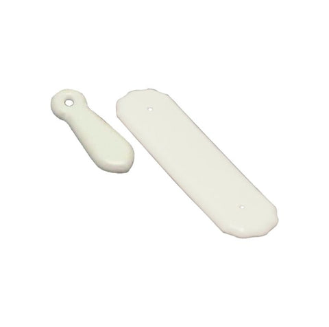 Superior Brass Porcelain Push Plate White 275x75mm - primehardware