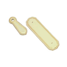 Superior Brass Porcelain Push Plate Iv / Gr Ivory 275x75mm