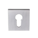 Zanda Astron Square Euro Escutcheon 55X55Mm - primehardware