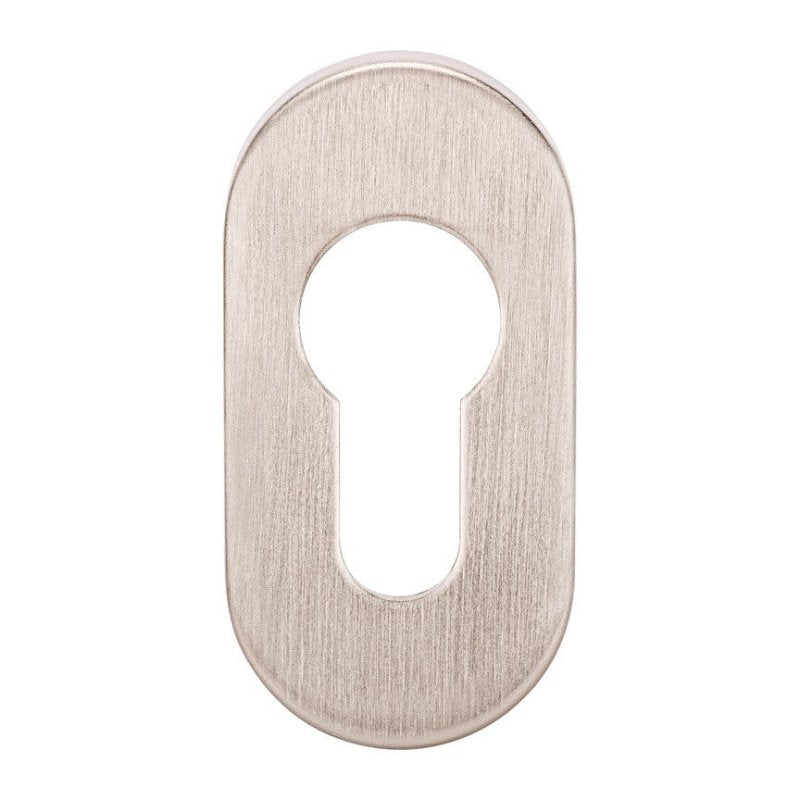 Zanda Oval Narrow Style Euro Escutcheon (Pair) - primehardware